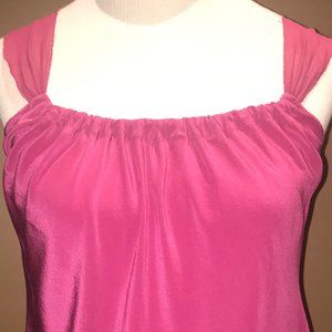 Alfani Ruffle Silk Fuchsia/Pink Ruffle Camisole